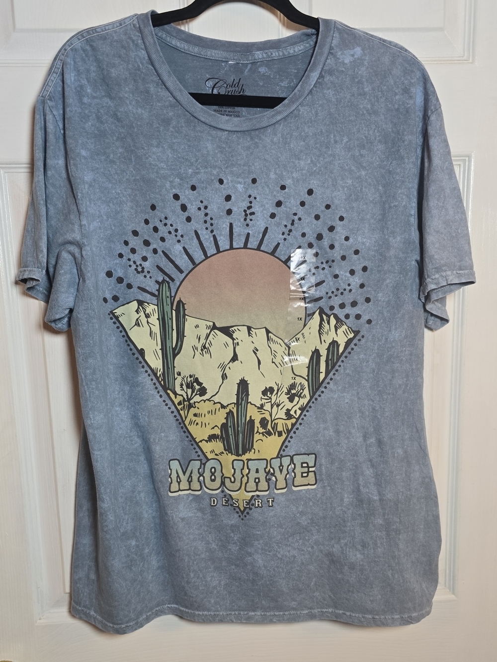 Cold Crush 1X Heather Gray Cotton Tee